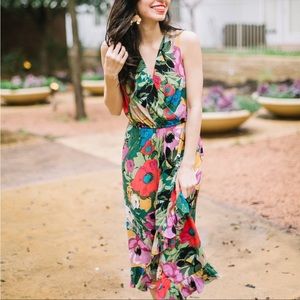 Plenty By Tracey Reese x Anthropologie Daphne Floral Wrap Dress Size XL